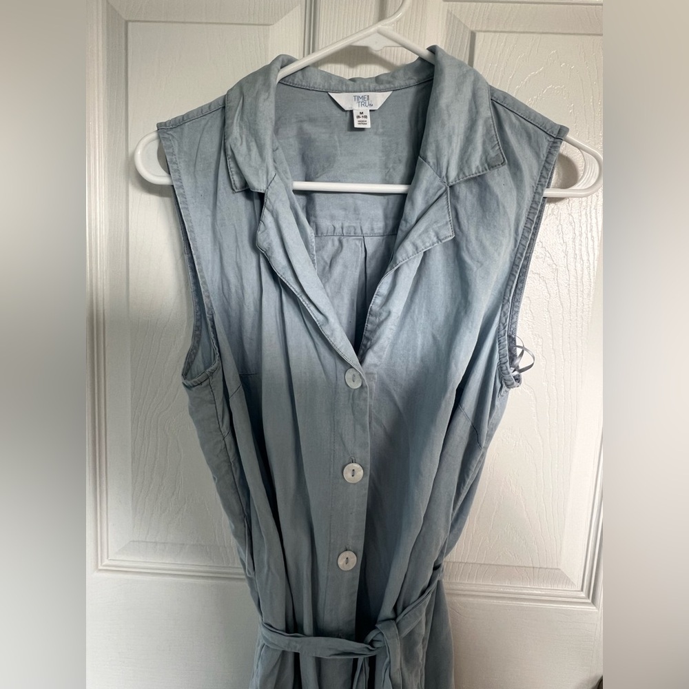 Time and Tru Light Blue Midi Dress, Size M